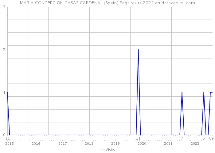 MARIA CONCEPCION CASAS CARDENAL (Spain) Page visits 2024 