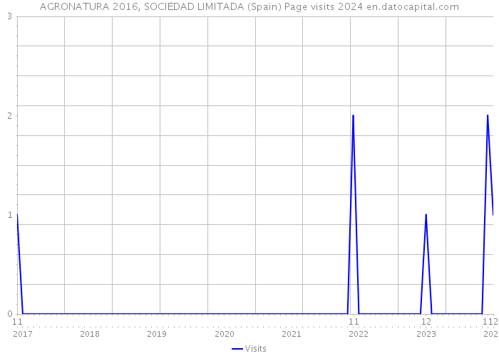 AGRONATURA 2016, SOCIEDAD LIMITADA (Spain) Page visits 2024 