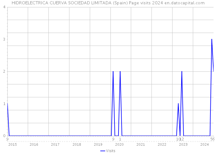 HIDROELECTRICA CUERVA SOCIEDAD LIMITADA (Spain) Page visits 2024 