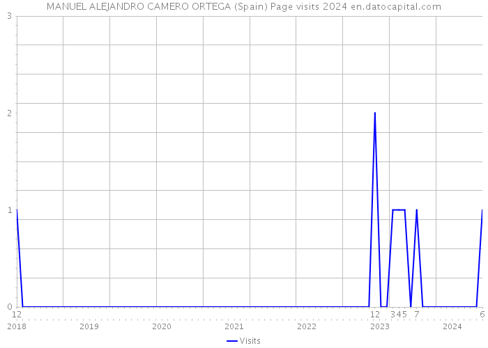 MANUEL ALEJANDRO CAMERO ORTEGA (Spain) Page visits 2024 