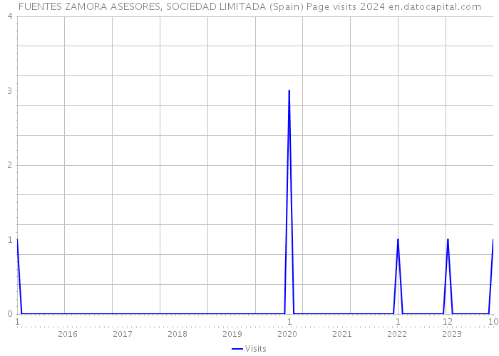 FUENTES ZAMORA ASESORES, SOCIEDAD LIMITADA (Spain) Page visits 2024 