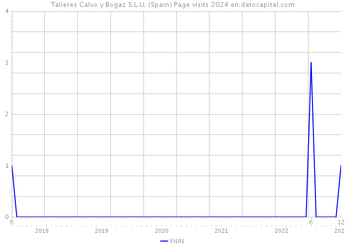 Talleres Calvo y Bogaz S.L.U. (Spain) Page visits 2024 