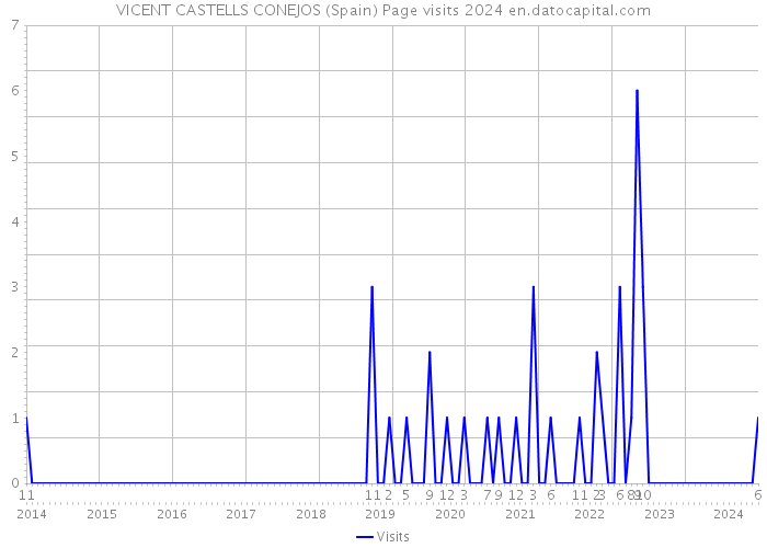 VICENT CASTELLS CONEJOS (Spain) Page visits 2024 