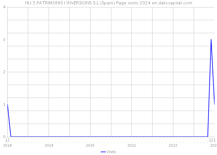 NU 3 PATRIMONIS I INVERSIONS S.L (Spain) Page visits 2024 