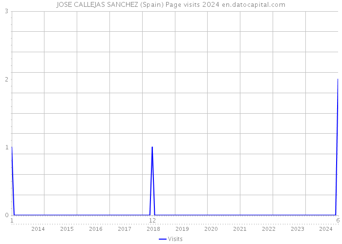 JOSE CALLEJAS SANCHEZ (Spain) Page visits 2024 