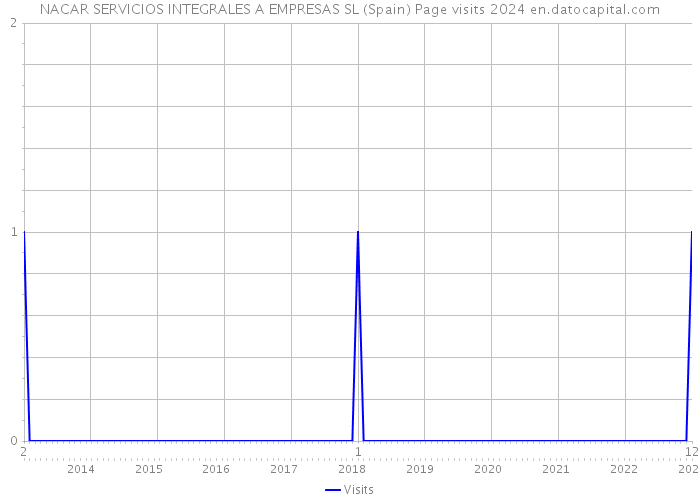 NACAR SERVICIOS INTEGRALES A EMPRESAS SL (Spain) Page visits 2024 