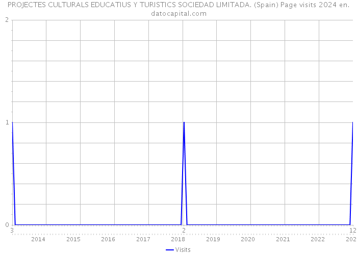 PROJECTES CULTURALS EDUCATIUS Y TURISTICS SOCIEDAD LIMITADA. (Spain) Page visits 2024 