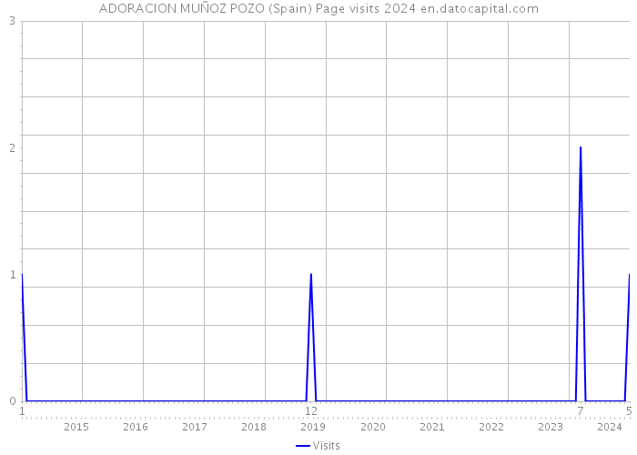 ADORACION MUÑOZ POZO (Spain) Page visits 2024 