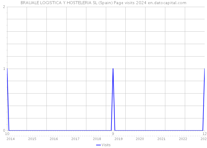 BRAUALE LOGISTICA Y HOSTELERIA SL (Spain) Page visits 2024 