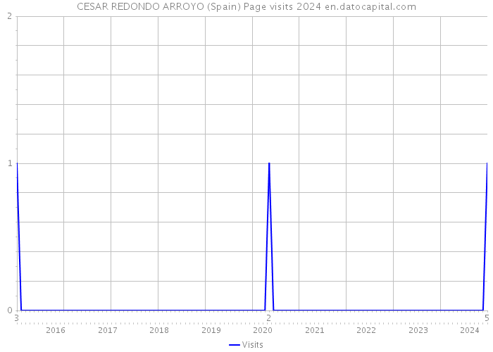 CESAR REDONDO ARROYO (Spain) Page visits 2024 