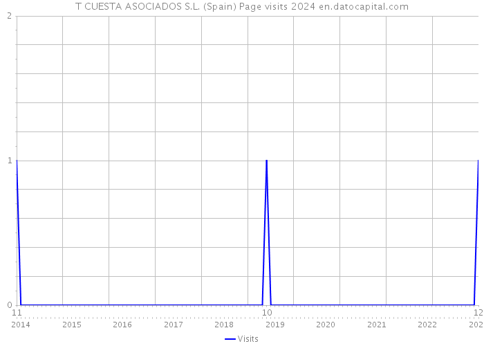 T CUESTA ASOCIADOS S.L. (Spain) Page visits 2024 