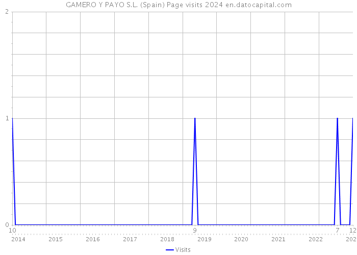 GAMERO Y PAYO S.L. (Spain) Page visits 2024 