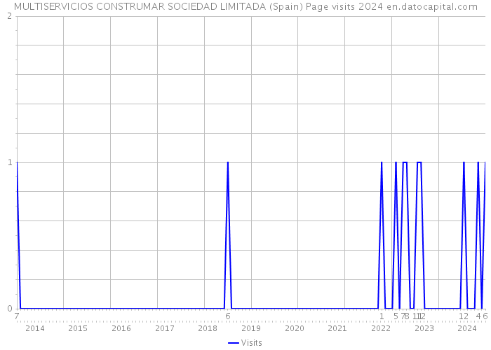 MULTISERVICIOS CONSTRUMAR SOCIEDAD LIMITADA (Spain) Page visits 2024 
