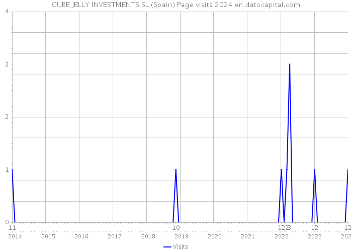 CUBE JELLY INVESTMENTS SL (Spain) Page visits 2024 
