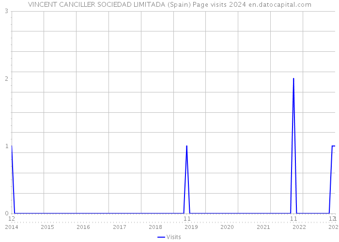 VINCENT CANCILLER SOCIEDAD LIMITADA (Spain) Page visits 2024 