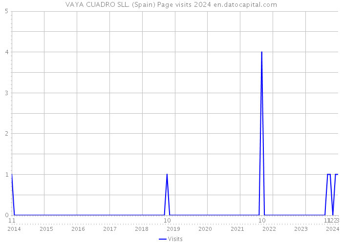 VAYA CUADRO SLL. (Spain) Page visits 2024 
