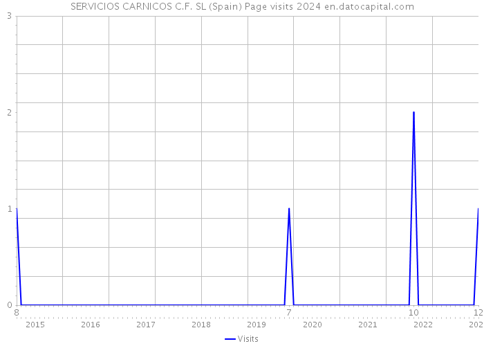 SERVICIOS CARNICOS C.F. SL (Spain) Page visits 2024 