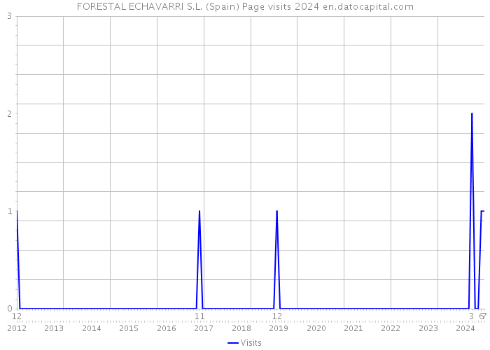 FORESTAL ECHAVARRI S.L. (Spain) Page visits 2024 