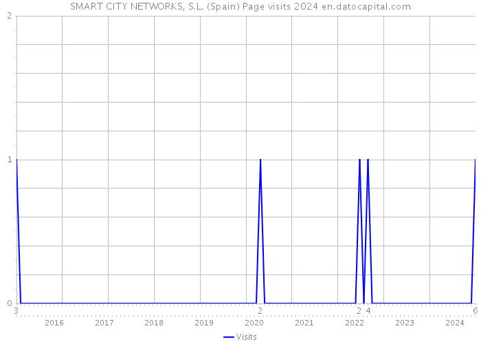 SMART CITY NETWORKS, S.L. (Spain) Page visits 2024 