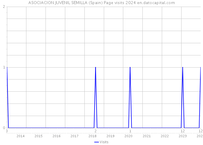 ASOCIACION JUVENIL SEMILLA (Spain) Page visits 2024 