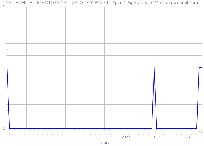 VALLE VERDE PROMOTORA CANTABRO LEONESA S.L. (Spain) Page visits 2024 