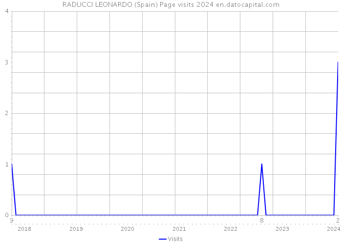 RADUCCI LEONARDO (Spain) Page visits 2024 