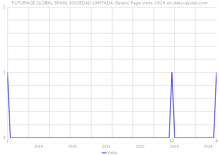 FUTURAGE GLOBAL SPAIN, SOCIEDAD LIMITADA (Spain) Page visits 2024 