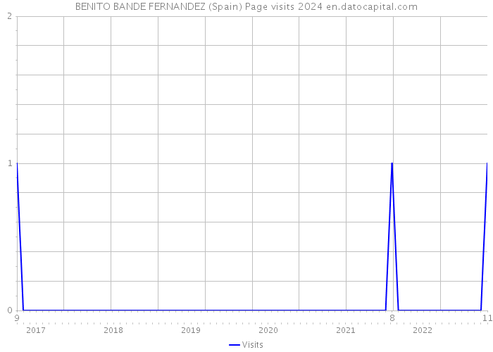 BENITO BANDE FERNANDEZ (Spain) Page visits 2024 