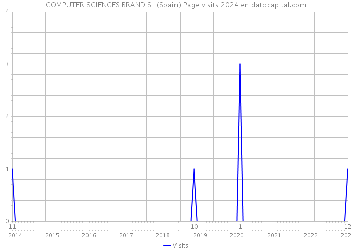 COMPUTER SCIENCES BRAND SL (Spain) Page visits 2024 