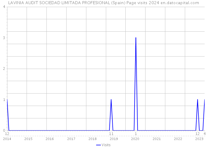 LAVINIA AUDIT SOCIEDAD LIMITADA PROFESIONAL (Spain) Page visits 2024 