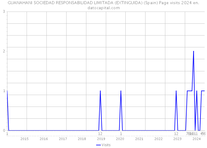 GUANAHANI SOCIEDAD RESPONSABILIDAD LIMITADA (EXTINGUIDA) (Spain) Page visits 2024 