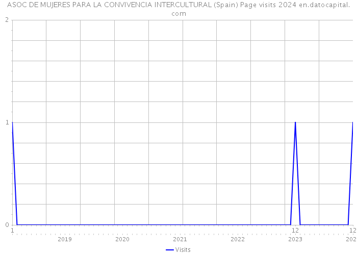 ASOC DE MUJERES PARA LA CONVIVENCIA INTERCULTURAL (Spain) Page visits 2024 
