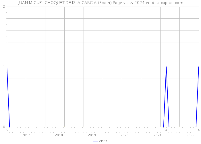 JUAN MIGUEL CHOQUET DE ISLA GARCIA (Spain) Page visits 2024 