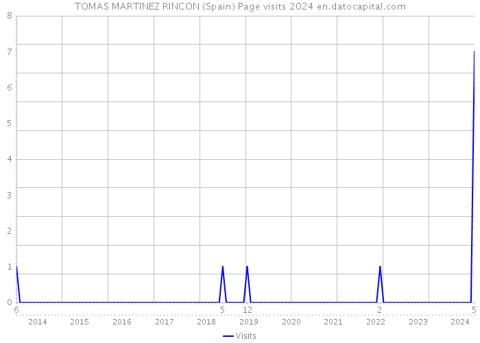 TOMAS MARTINEZ RINCON (Spain) Page visits 2024 