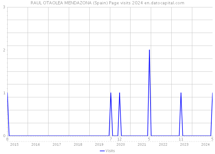 RAUL OTAOLEA MENDAZONA (Spain) Page visits 2024 