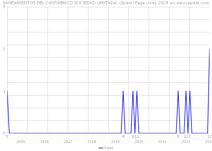 SANEAMIENTOS DEL CANTABRICO SOCIEDAD LIMITADA. (Spain) Page visits 2024 