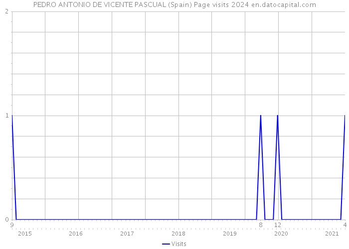 PEDRO ANTONIO DE VICENTE PASCUAL (Spain) Page visits 2024 