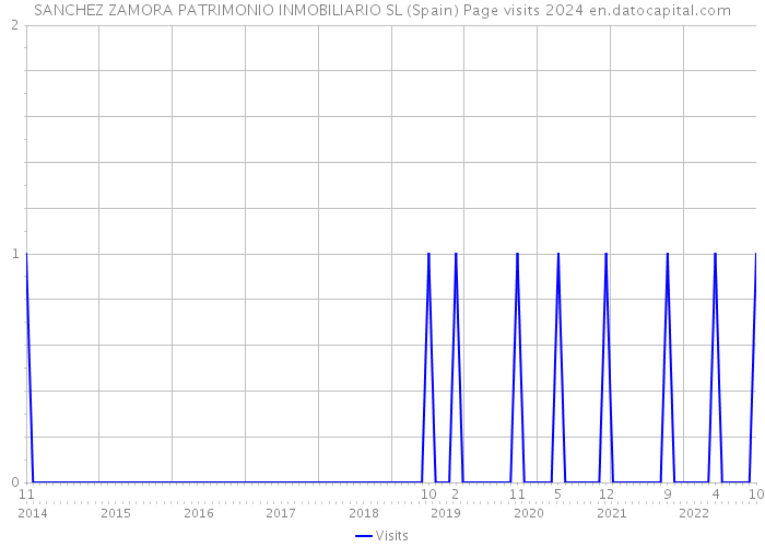 SANCHEZ ZAMORA PATRIMONIO INMOBILIARIO SL (Spain) Page visits 2024 