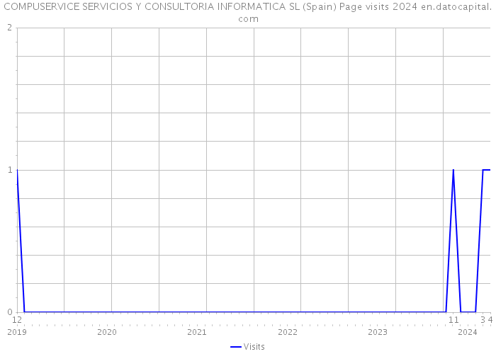 COMPUSERVICE SERVICIOS Y CONSULTORIA INFORMATICA SL (Spain) Page visits 2024 