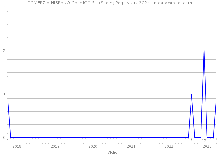 COMERZIA HISPANO GALAICO SL. (Spain) Page visits 2024 
