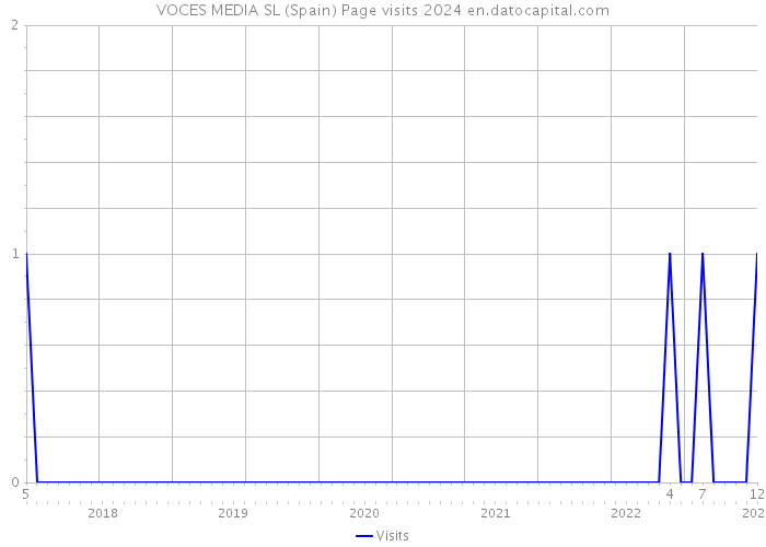 VOCES MEDIA SL (Spain) Page visits 2024 