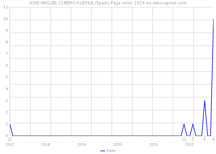 JOSE-MIGUEL CUBERO KLEINLE (Spain) Page visits 2024 