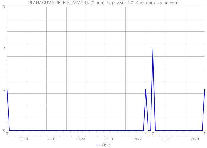 PLANAGUMA PERE ALZAMORA (Spain) Page visits 2024 