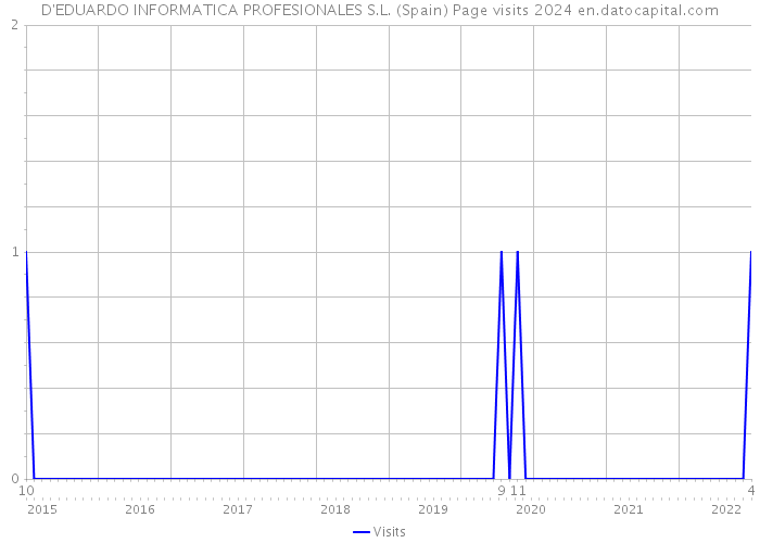 D'EDUARDO INFORMATICA PROFESIONALES S.L. (Spain) Page visits 2024 