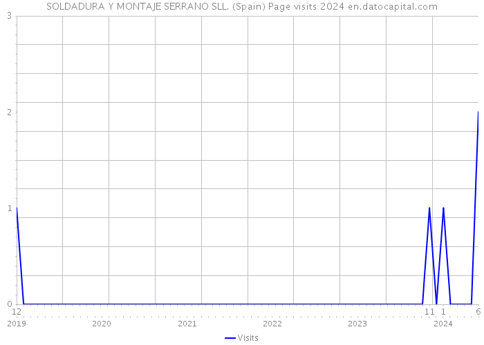 SOLDADURA Y MONTAJE SERRANO SLL. (Spain) Page visits 2024 