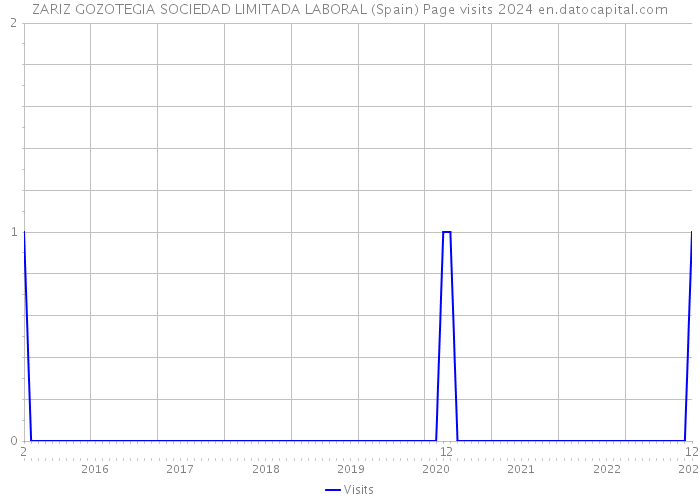 ZARIZ GOZOTEGIA SOCIEDAD LIMITADA LABORAL (Spain) Page visits 2024 