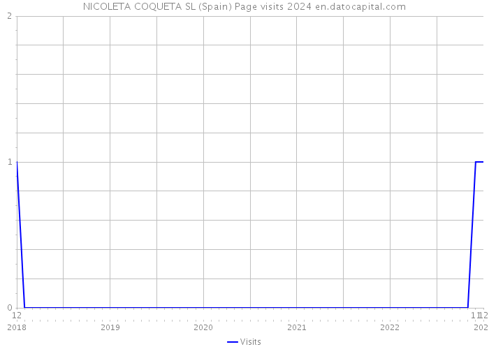 NICOLETA COQUETA SL (Spain) Page visits 2024 