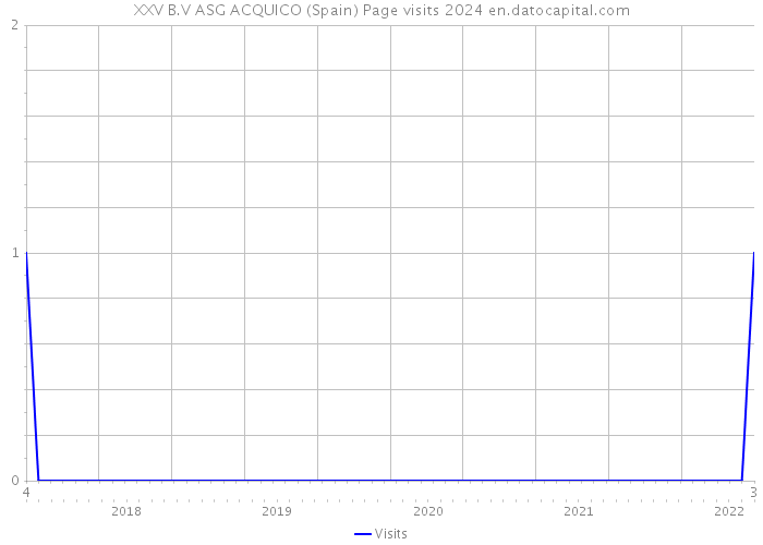 XXV B.V ASG ACQUICO (Spain) Page visits 2024 