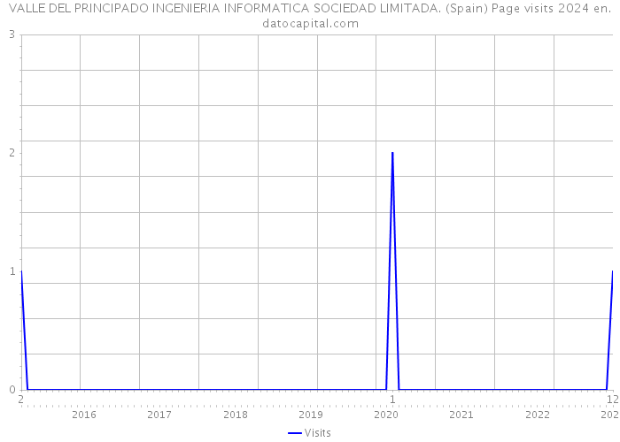 VALLE DEL PRINCIPADO INGENIERIA INFORMATICA SOCIEDAD LIMITADA. (Spain) Page visits 2024 