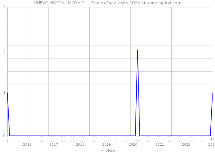 NUEVO HOSTAL MOYA S.L. (Spain) Page visits 2024 